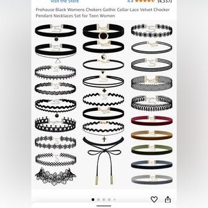 Chokers, Set of 27 different chokers, NWT